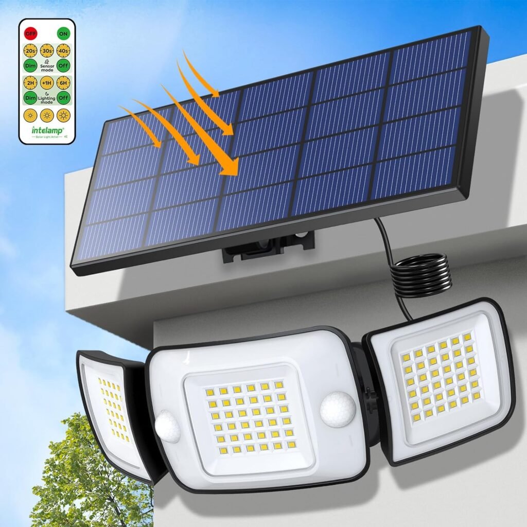 Luces solares con sensor de movimiento